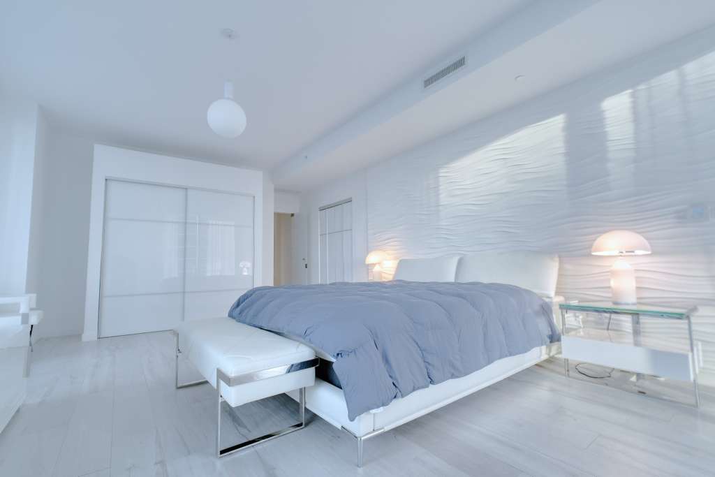Primary suite showing its generous proportions
